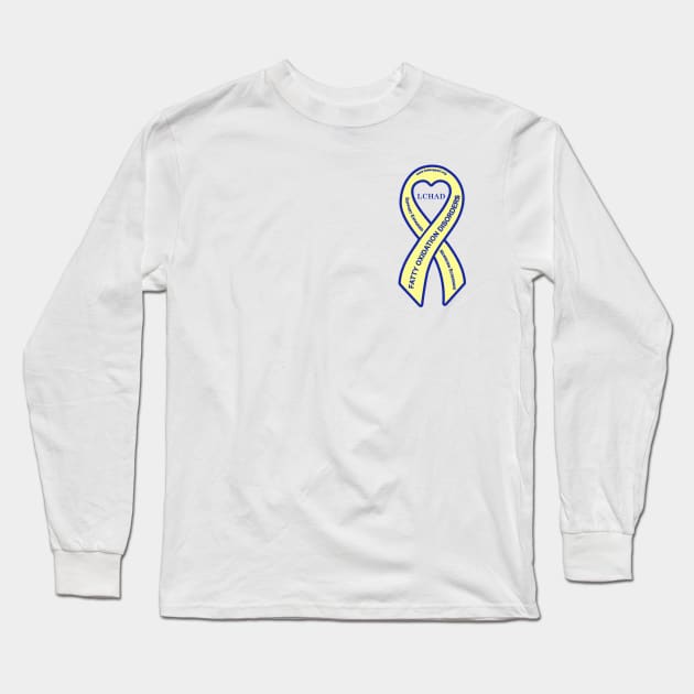 LCHAD FOD Awareness Ribbon Long Sleeve T-Shirt by FOD Family Support Group